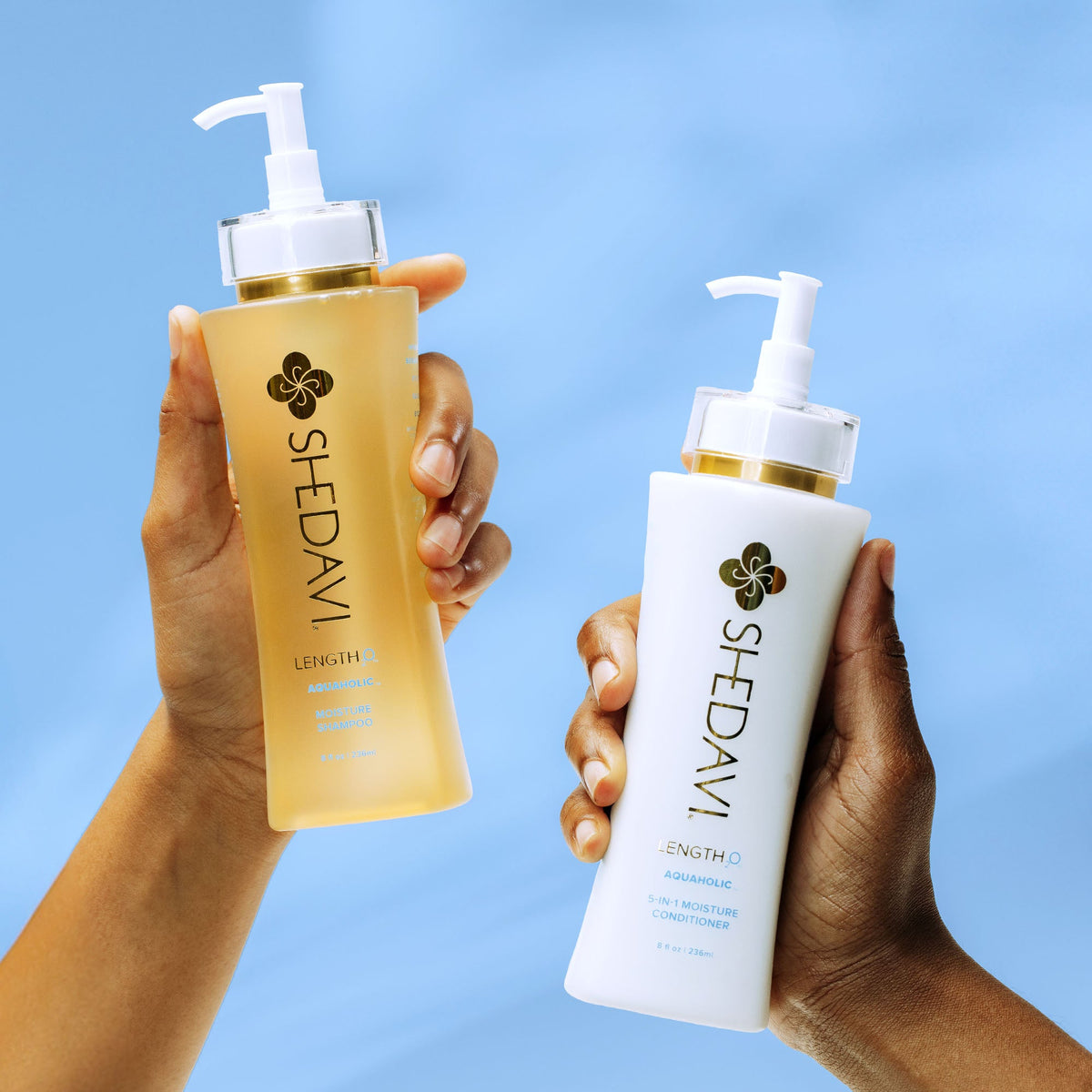 LENGTH₂O™ Aquaholic™ Moisture Shampoo + Conditioner Duo